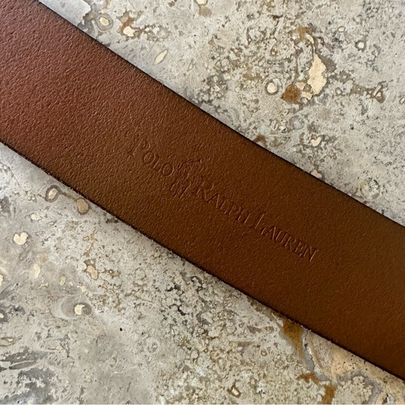 Polo Ralph Lauren Men’s Double Prong Buckle Leather Belt - Picture 6 of 8